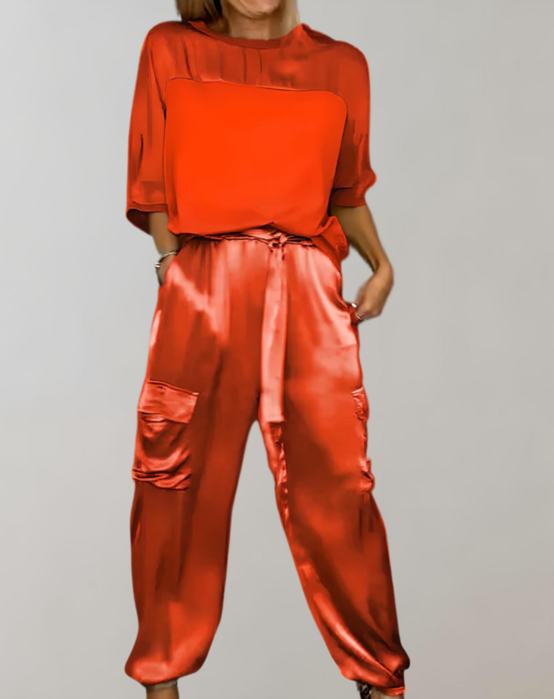 Finley | Seidiges Cargo Lounge Set