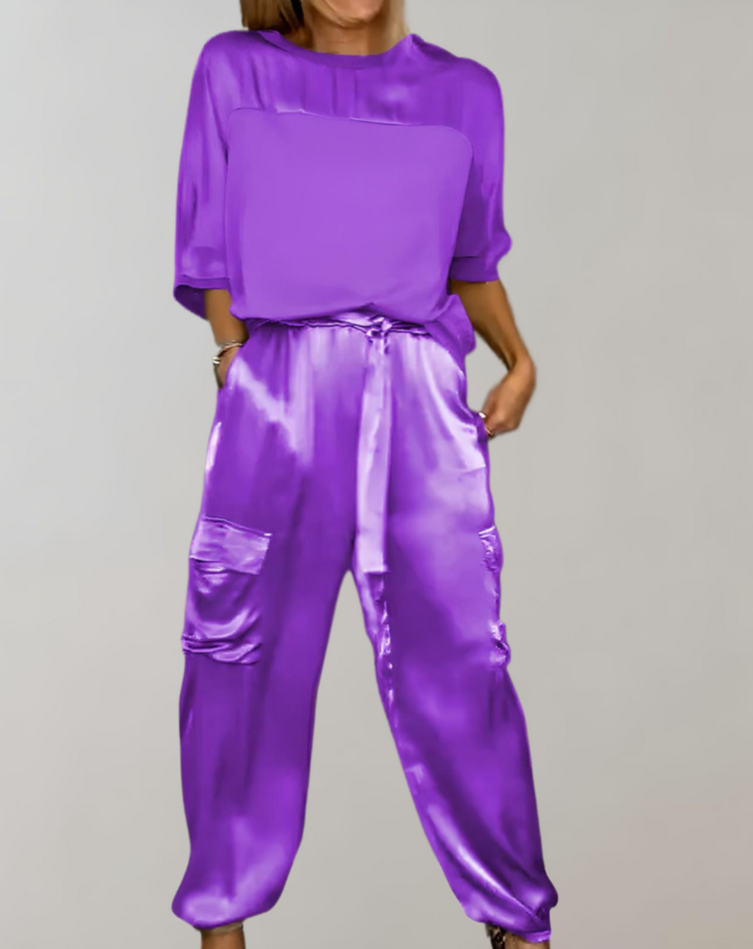 Finley | Seidiges Cargo Lounge Set