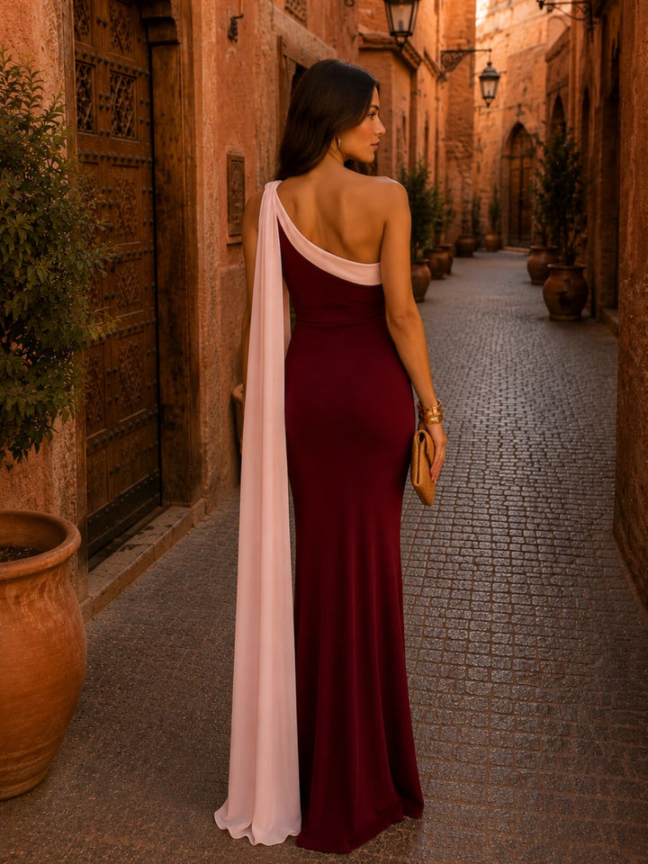 Elena | Damen Maxikleid mit einem Schulterträger