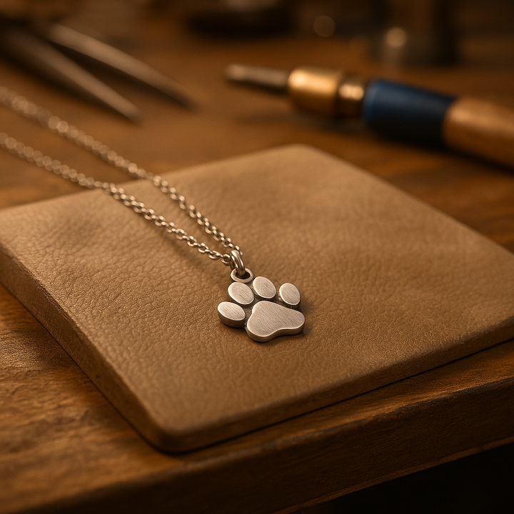 PawNova | Elegante Minimalistische Pfoten-Halskette