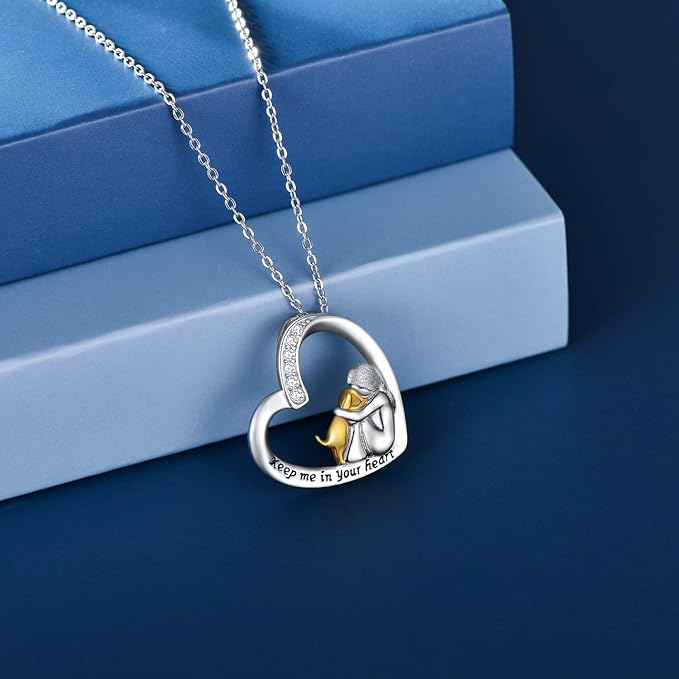 CorazónFiel | Hundeliebhaber Anhänger mit Herzmuster