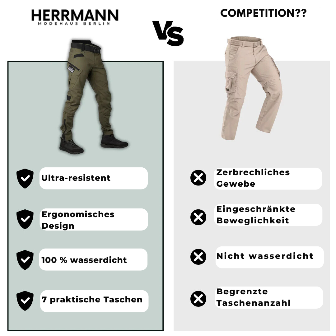 MoveMax | Ultra-robuste Multi-Aktivitäts-Hose (2+1 GRATIS) für Herren