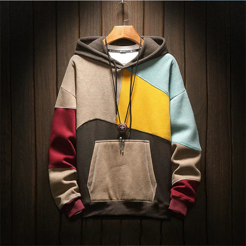 Kessler | Patch Hoodie für Herren mit Kapuze und langen Ärmeln