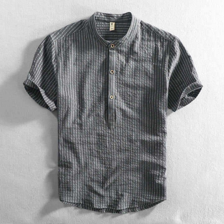 Michele | Polo Hemd für Herren mit Streifen und kurzen Ärmeln
