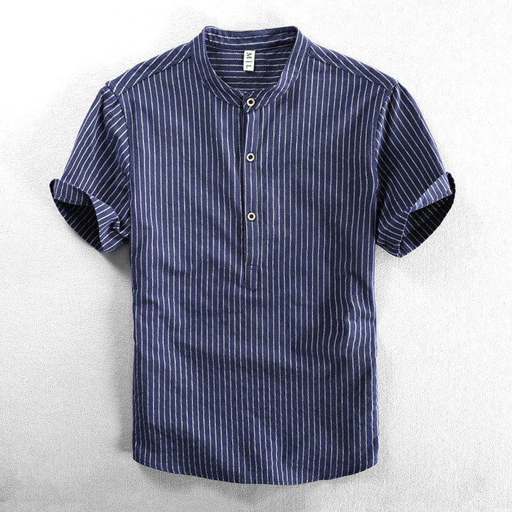 Michele | Polo Hemd für Herren mit Streifen und kurzen Ärmeln