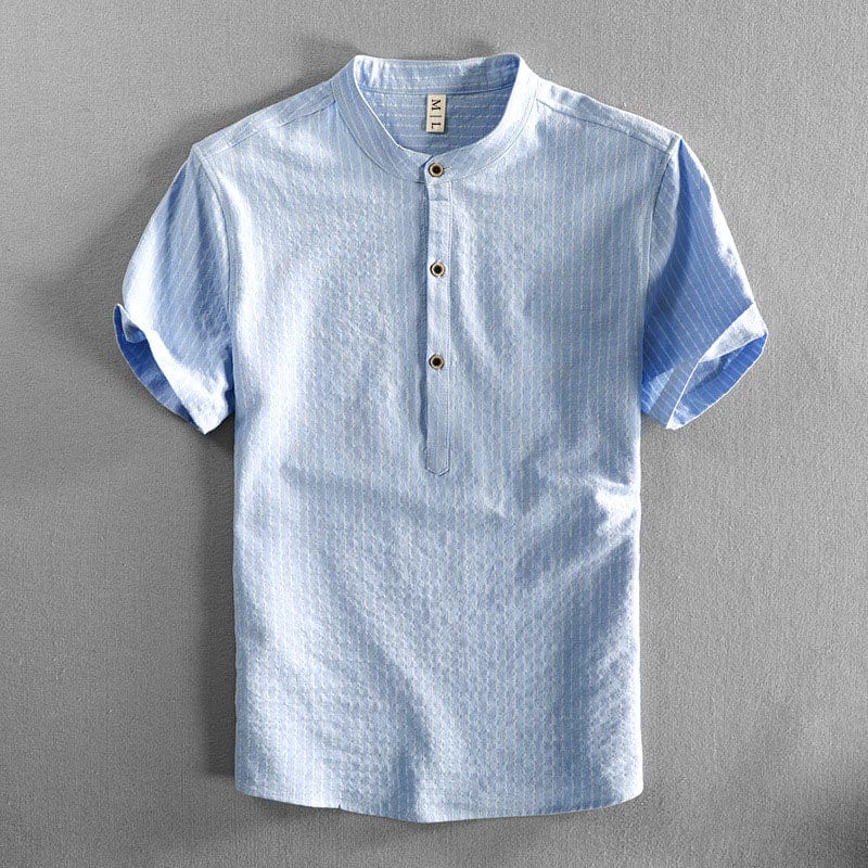 Michele | Polo Hemd für Herren mit Streifen und kurzen Ärmeln