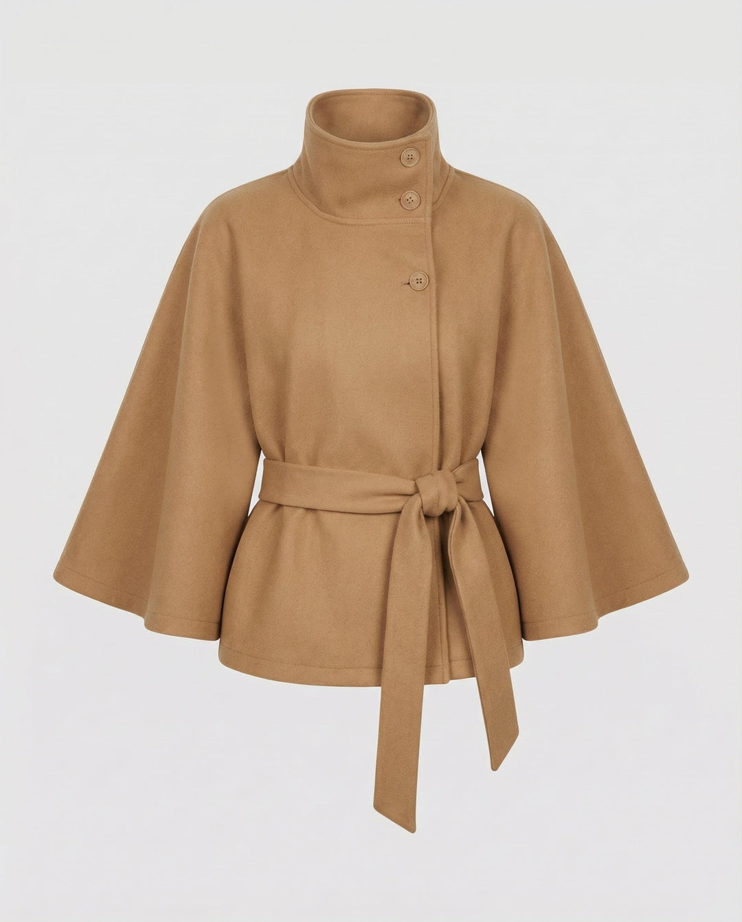 Damen Gürtel-Cape-Jacke
