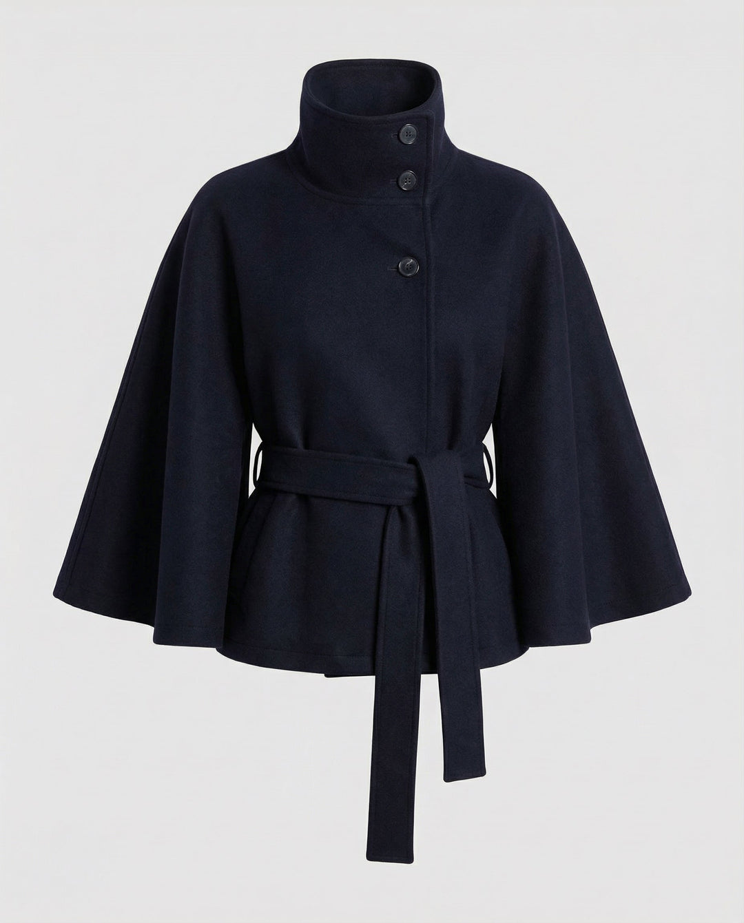Damen Gürtel-Cape-Jacke