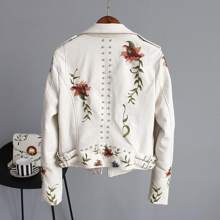 Ella | Stylische Bestickte Jacke für Damen mit Blumenmuster und langen Ärmeln