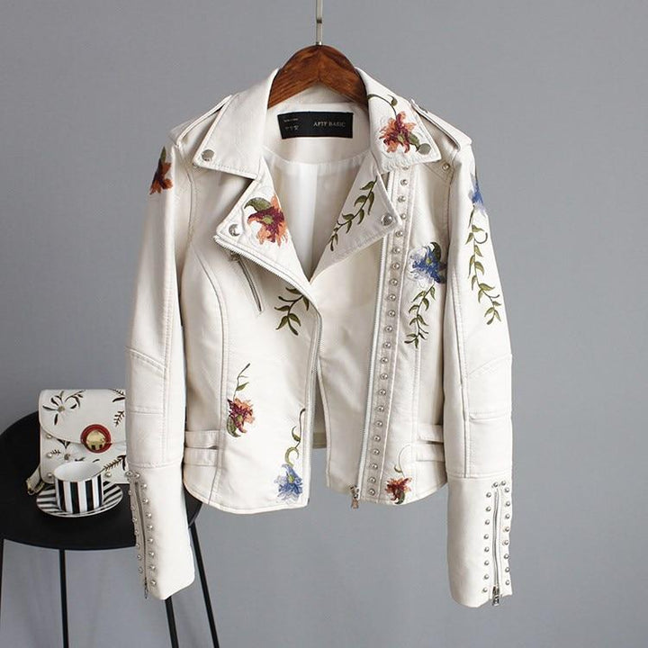 Ella | Stylische Bestickte Jacke für Damen mit Blumenmuster und langen Ärmeln