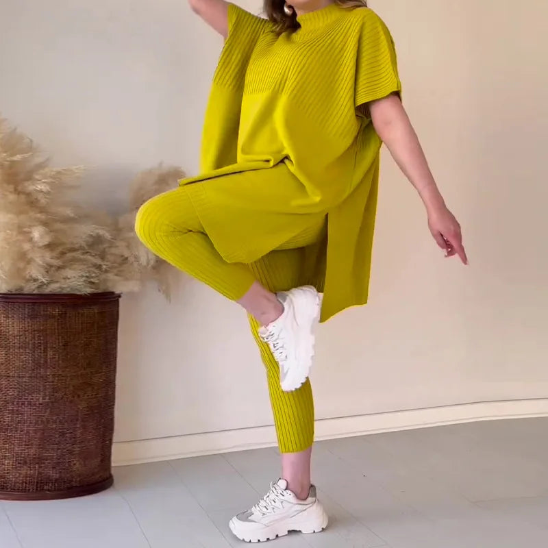 Tess | Zweiteiliges Stretch-Set (Hose + Oberteil) für Damen