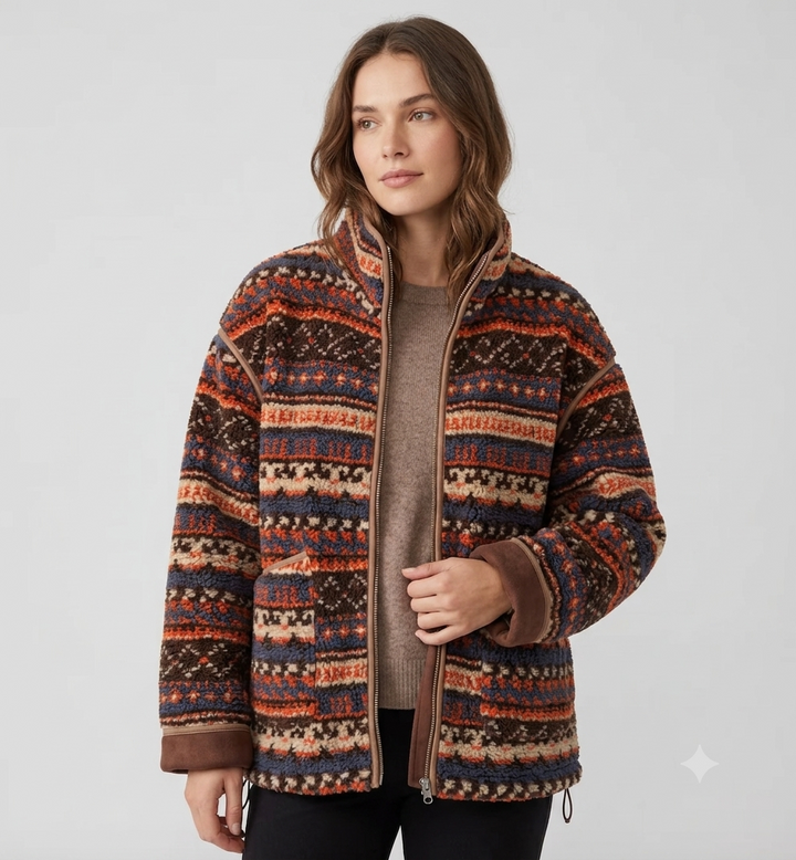 Damen Jacke mit langen Ärmeln und Taschen