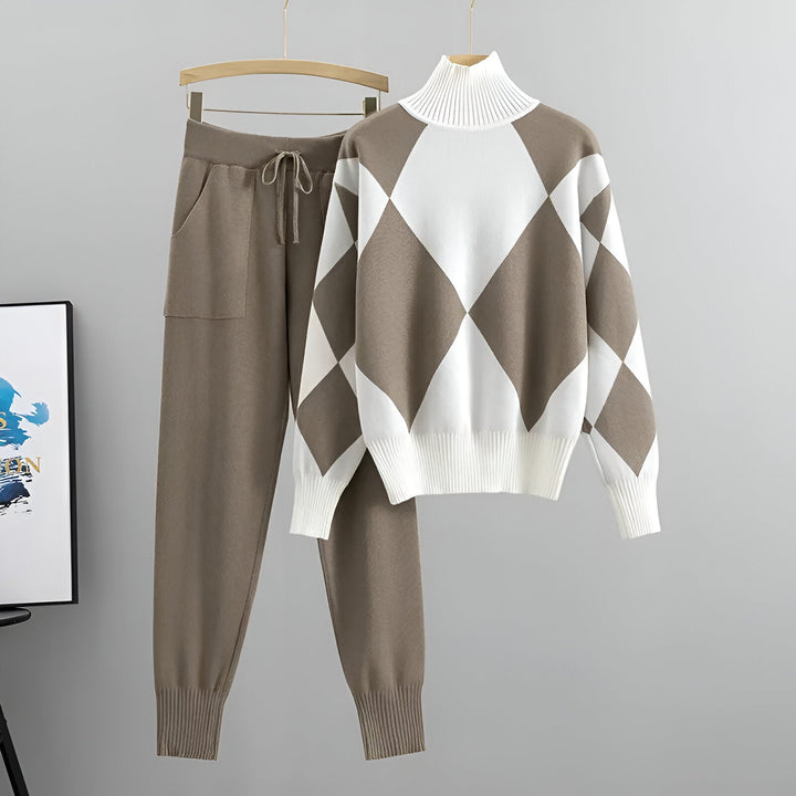 Jessie | Elegantes 2-teiliges Set für Damen mit Rundhalsausschnitt