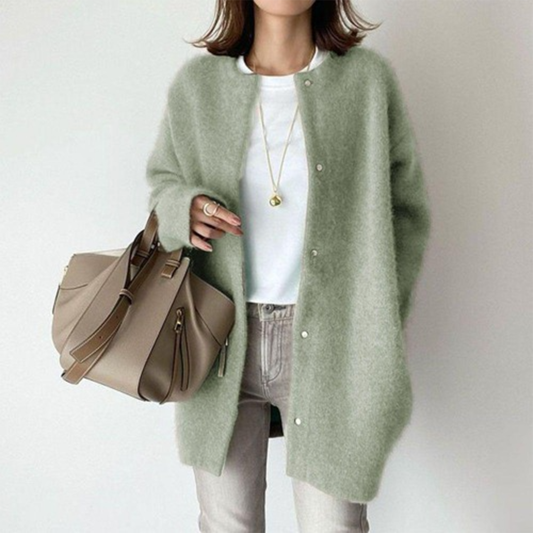 Noemi | Elegante und Lässige Strickjacke für Damen mit Rundhalsausschnitt