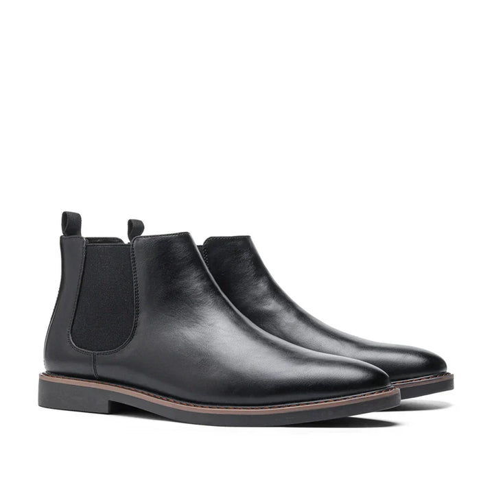 Wayne | Zeitlose Chelsea-Stiefel für Herren mit flachem Absatz