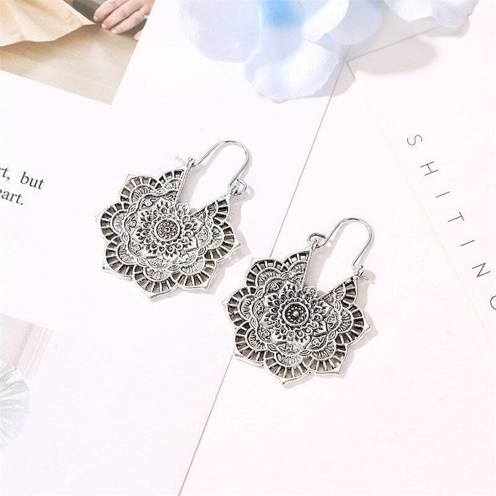 Lotus Mandala Ohrringe für Damen