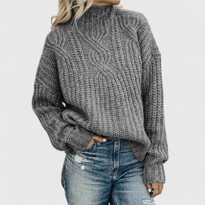 Annie- Eleganter Pullover für jeden Tag für Damen mit Rundhalsausschnitt