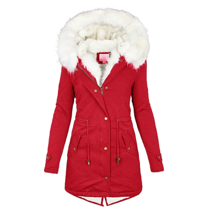 Giulia | Wintermantel für Damen mit Kapuze und langen Ärmeln