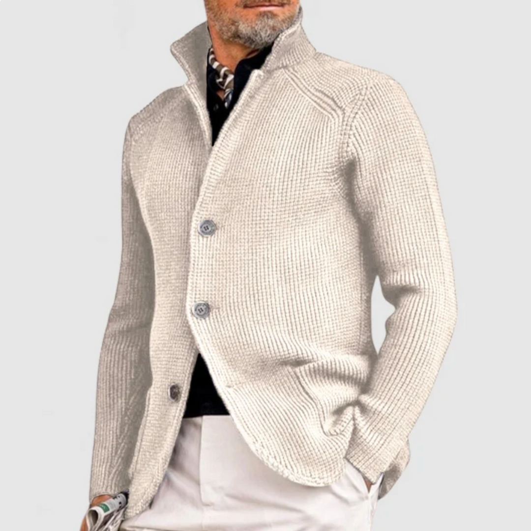 Raphael | Zeitlose Strickjacke für Herren mit V-Ausschnitt und langen Ärmeln