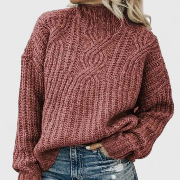 Annie- Eleganter Pullover für jeden Tag für Damen mit Rundhalsausschnitt