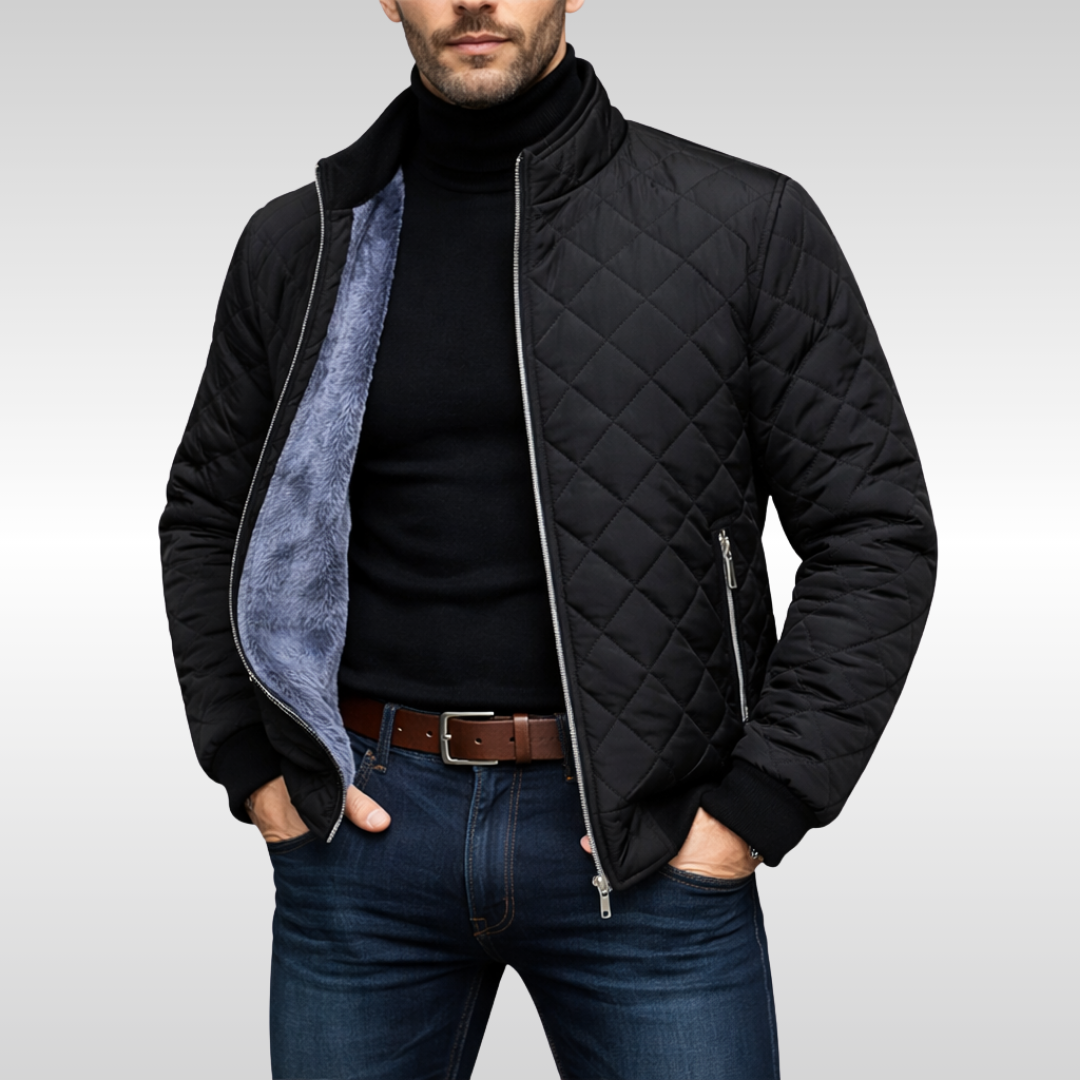 Hayes Quilted Jacke | Zuverlässige Wärme für Herren mit Stehkragen
