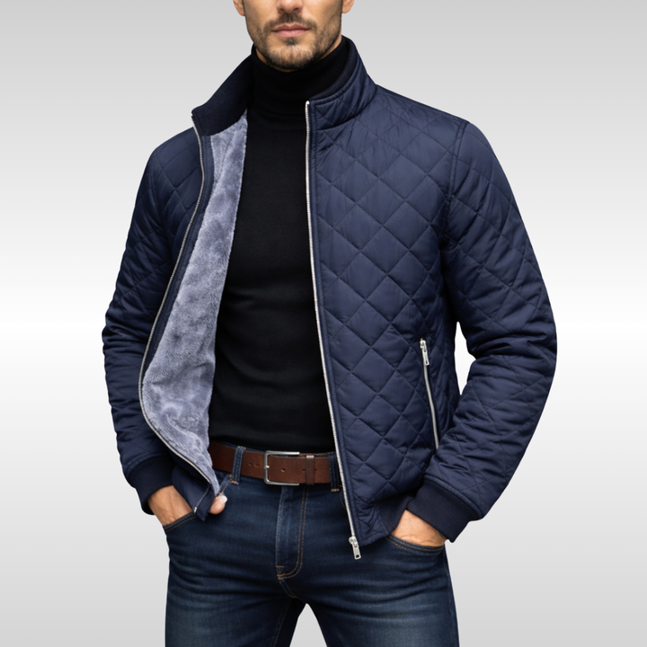Hayes Quilted Jacke | Zuverlässige Wärme für Herren mit Stehkragen