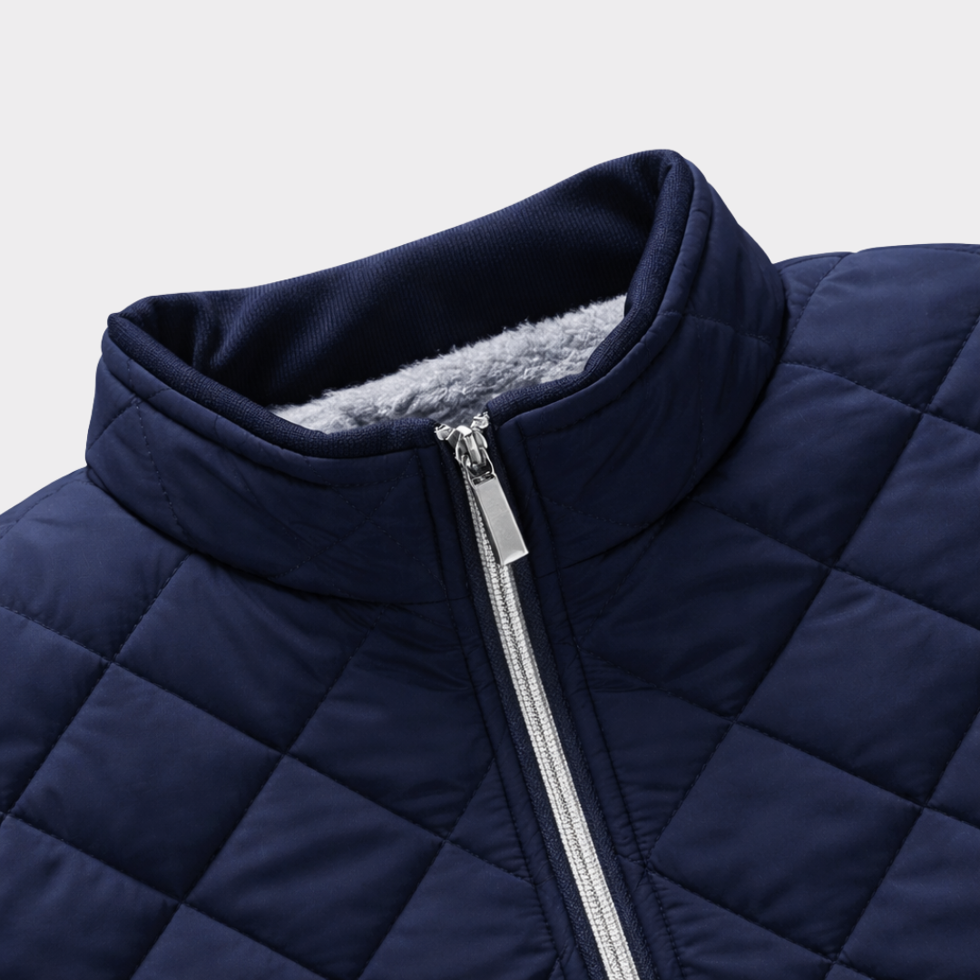 Hayes Quilted Jacke | Zuverlässige Wärme für Herren mit Stehkragen