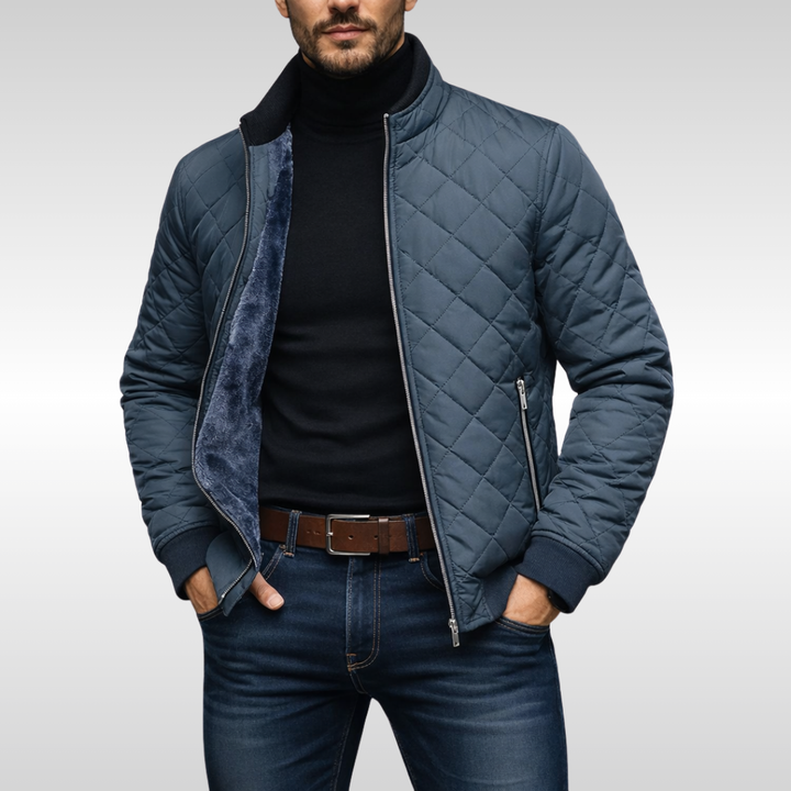 Hayes Quilted Jacke | Zuverlässige Wärme für Herren mit Stehkragen