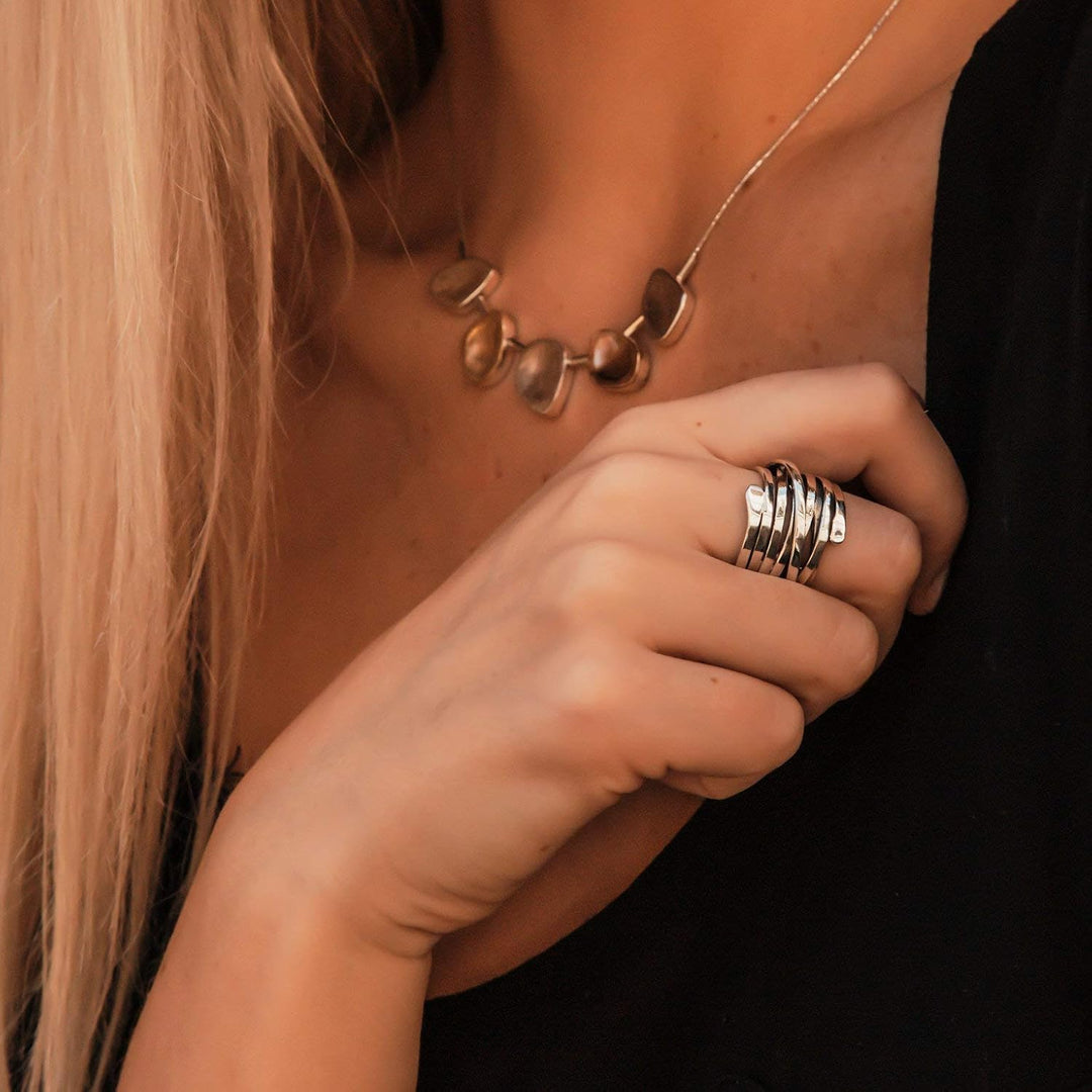 Lourdes | Vintage Silberring mit Dicke