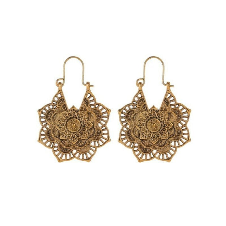 Lotus Mandala Ohrringe für Damen