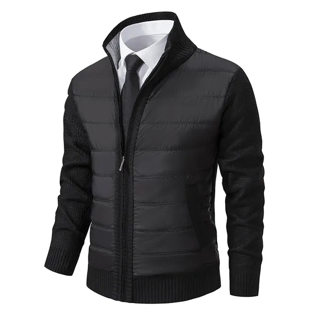 Cardigan Jacke für Männer für Herren mit Stehkragen