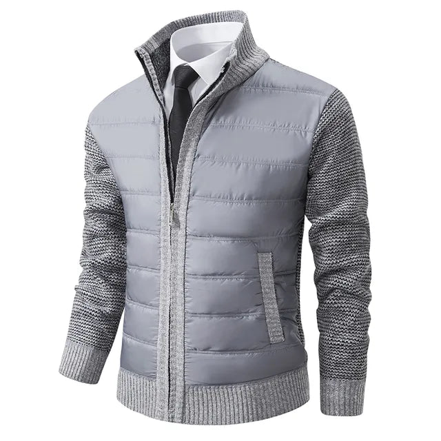 Cardigan Jacke für Männer für Herren mit Stehkragen