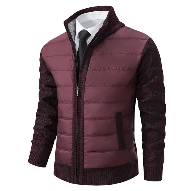 Cardigan Jacke für Männer für Herren mit Stehkragen