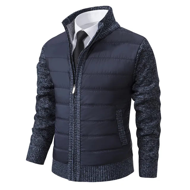 Cardigan Jacke für Männer für Herren mit Stehkragen