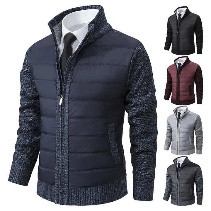Cardigan Jacke für Männer für Herren mit Stehkragen