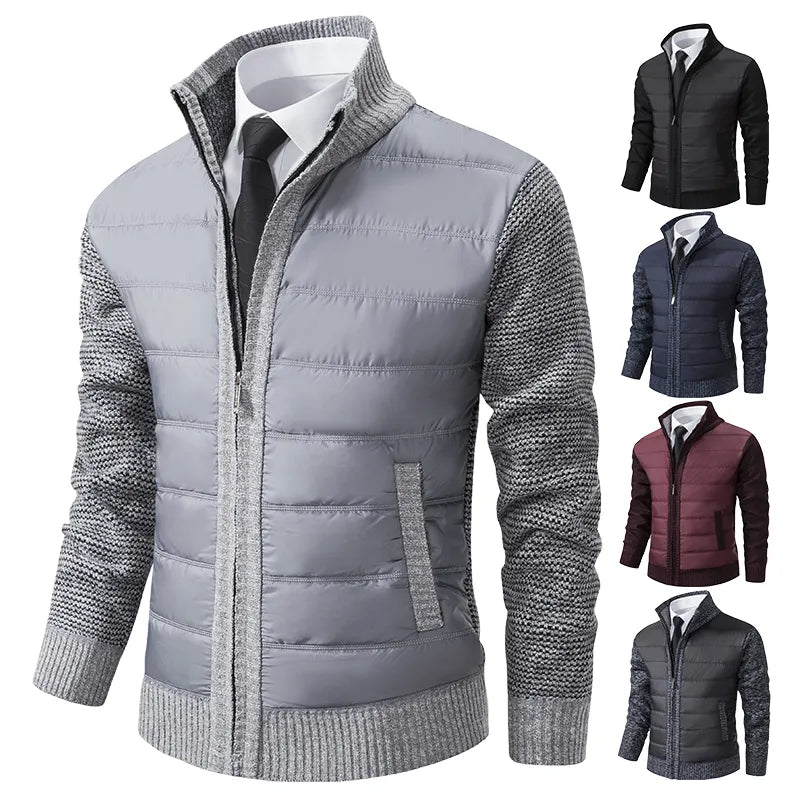 Cardigan Jacke für Männer für Herren mit Stehkragen