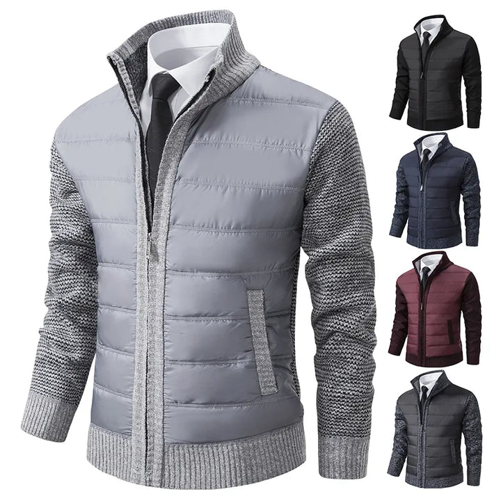 Cardigan Jacke für Männer für Herren mit Stehkragen