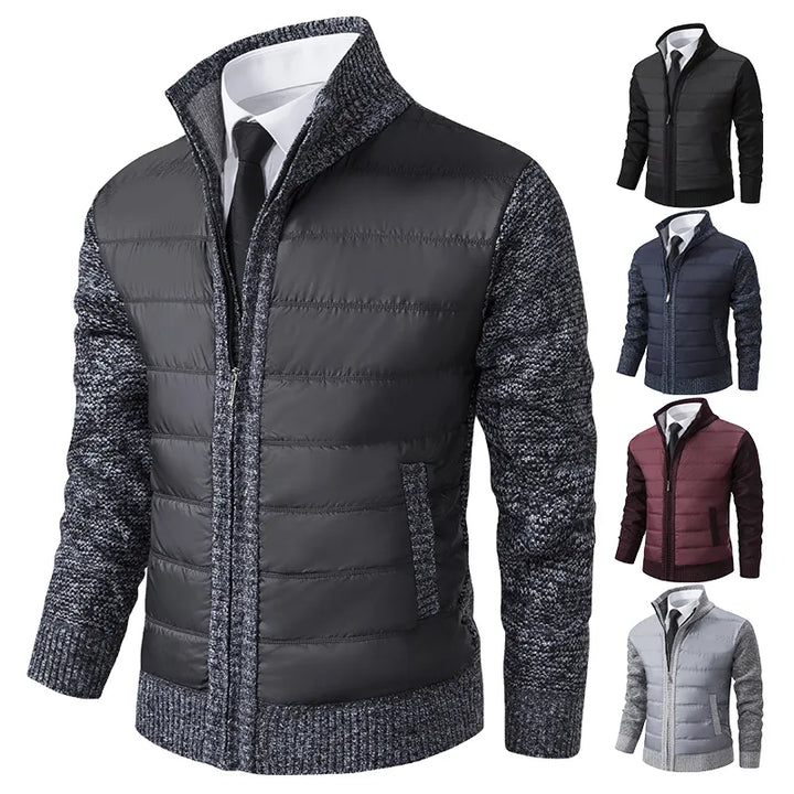 Cardigan Jacke für Männer für Herren mit Stehkragen