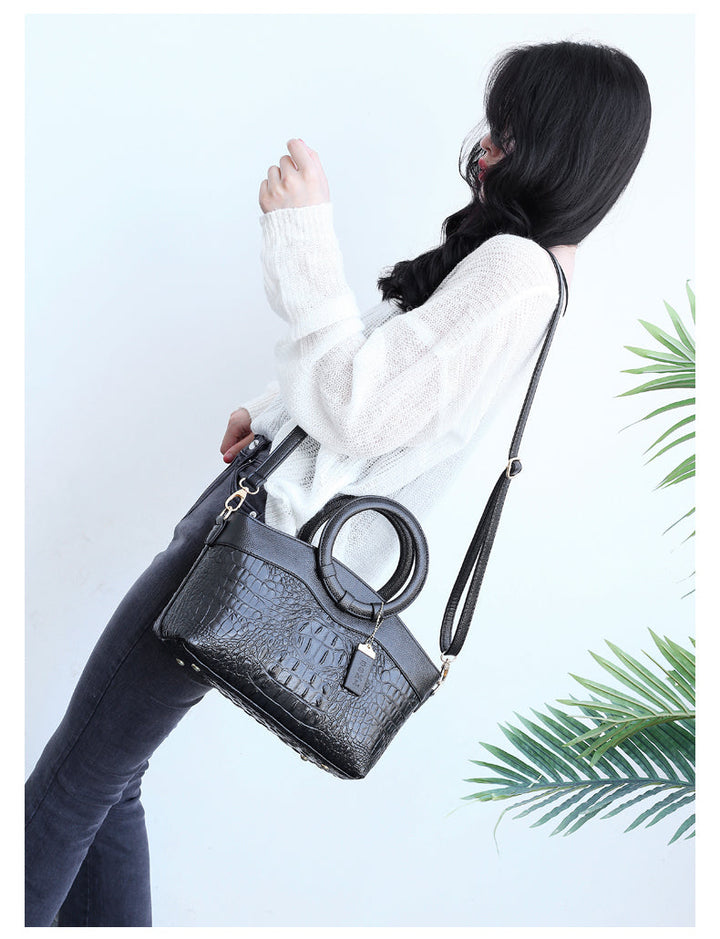 Alfrida | Elegante Handtasche für Damen mit anspruchsvoller Krokodil-Prägung