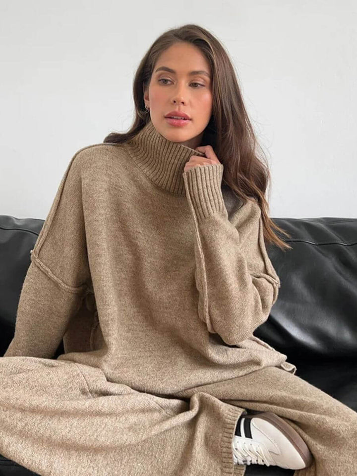 Liora | Strickset für Damen mit Rollkragen