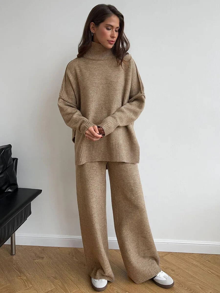 Liora | Strickset für Damen mit Rollkragen