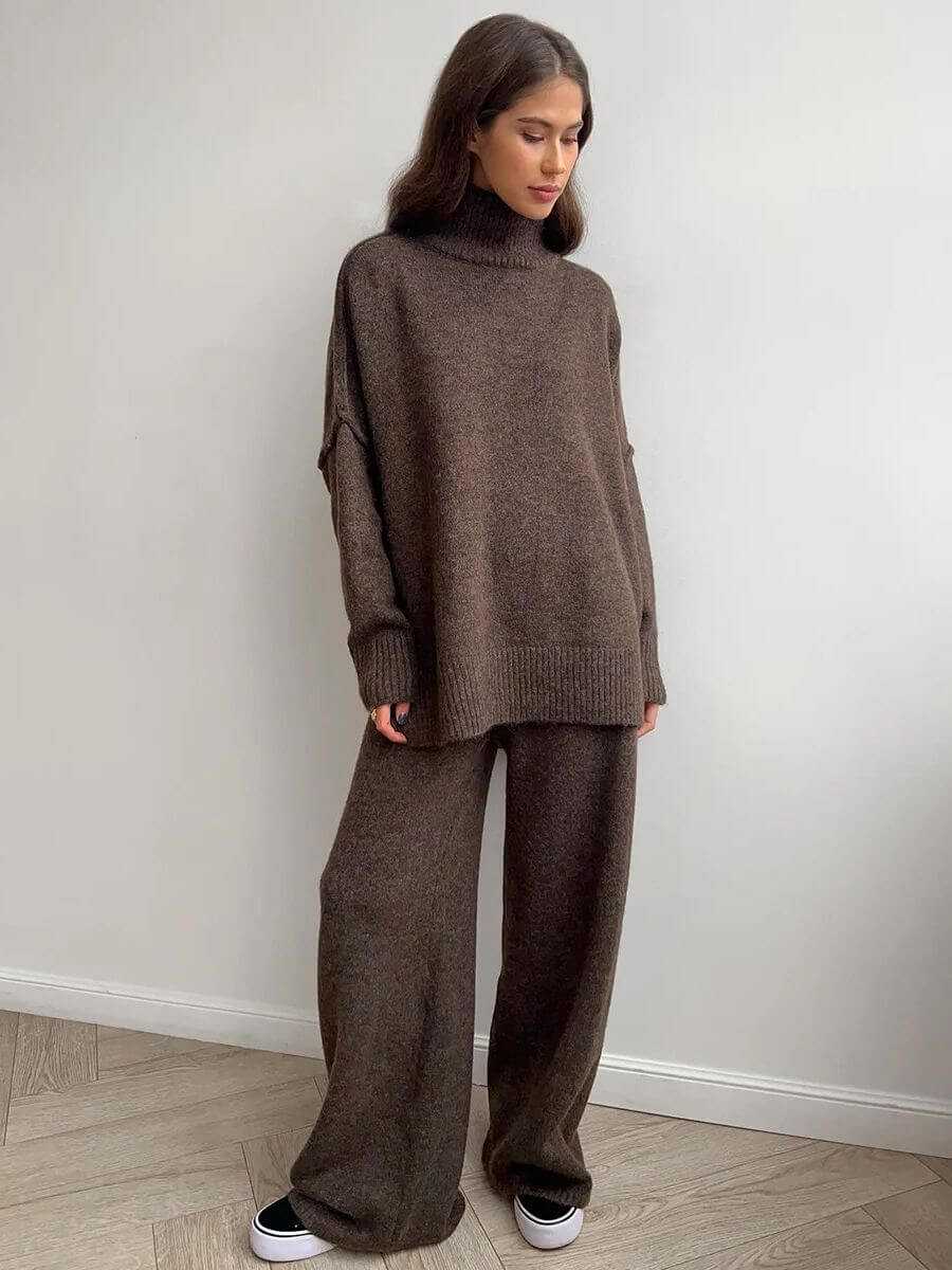 Liora | Strickset für Damen mit Rollkragen