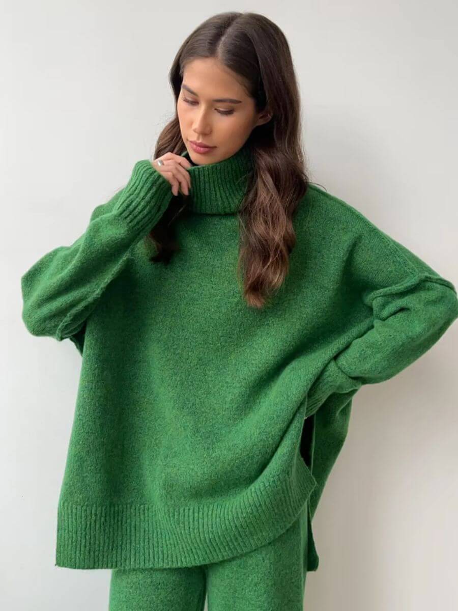 Liora | Strickset für Damen mit Rollkragen