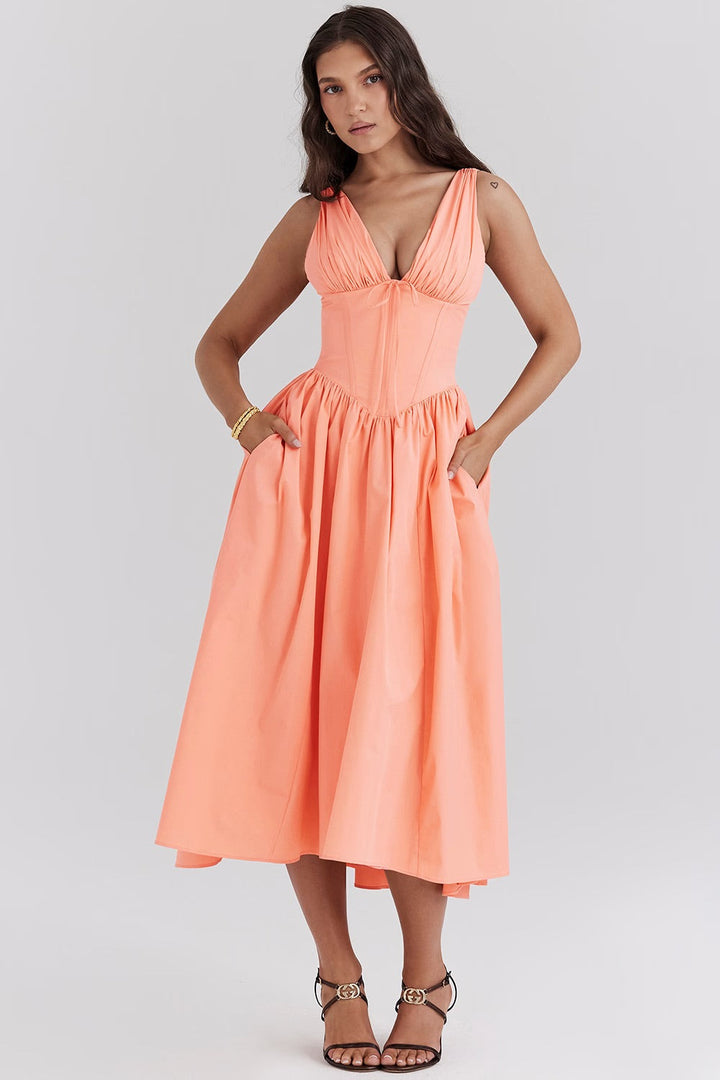 Aeliana | Elegantes, schmeichelhaftes Sommerkleid für Damen