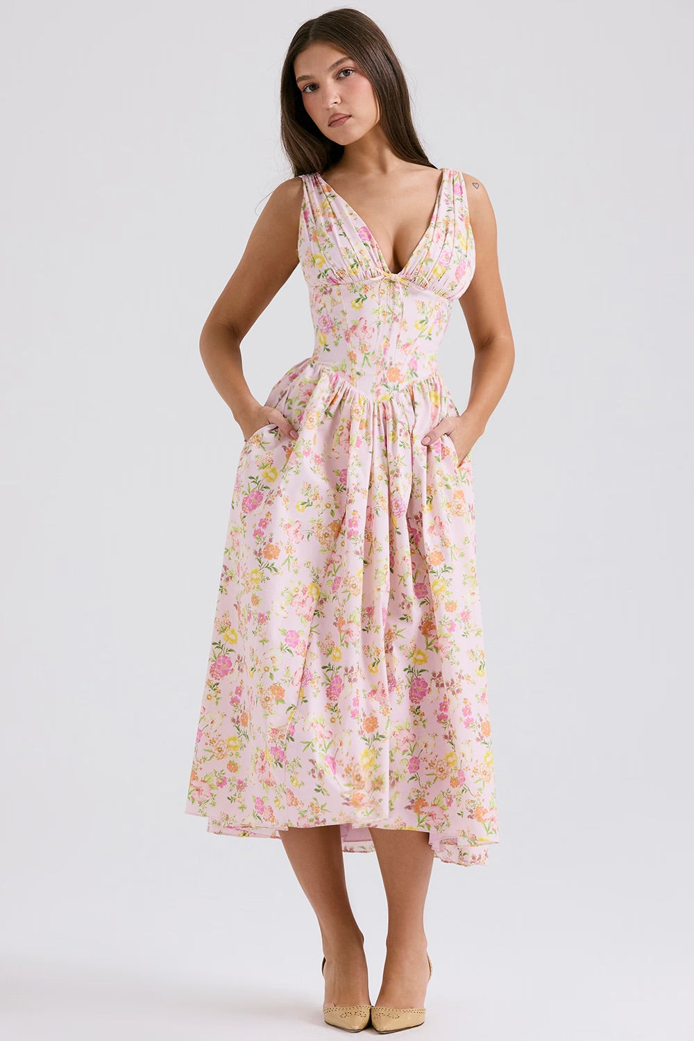 Aeliana | Elegantes, schmeichelhaftes Sommerkleid für Damen