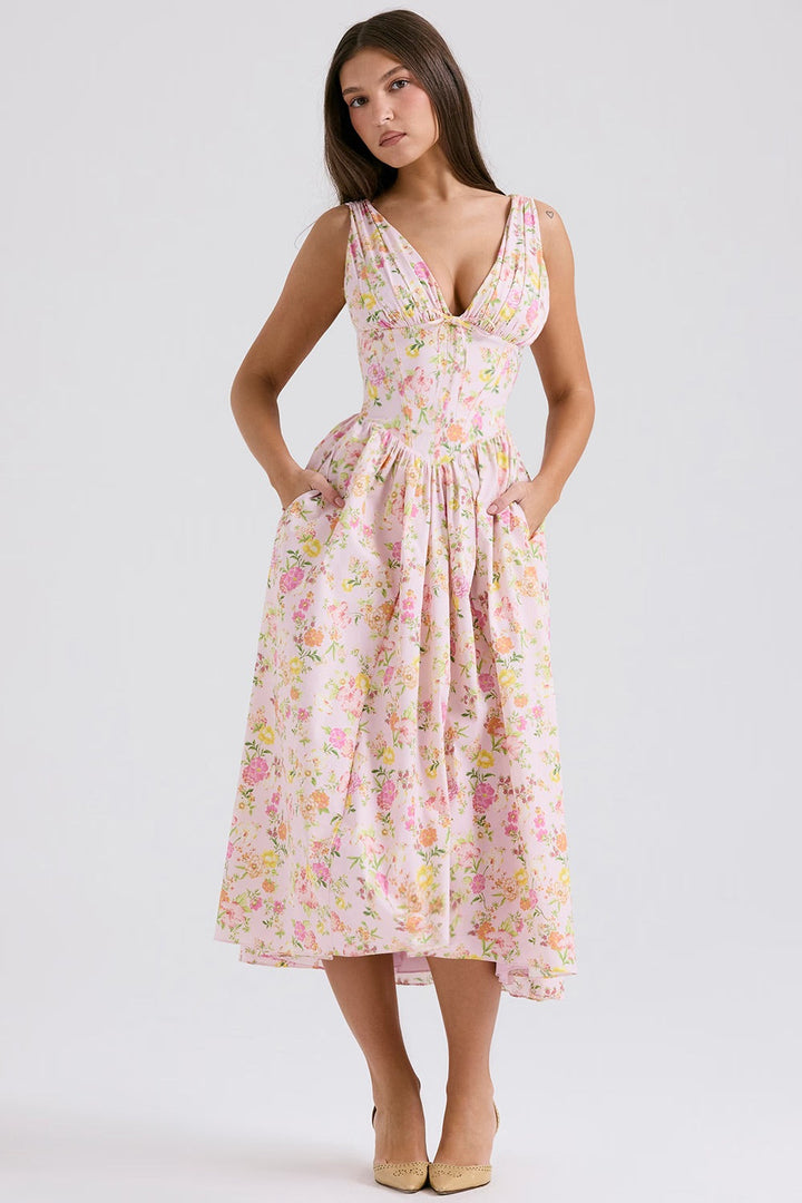 Aeliana | Elegantes, schmeichelhaftes Sommerkleid für Damen