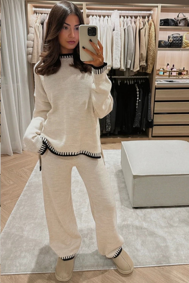 Nomi | Comfy Set für Damen mit Rundhalsausschnitt und langen Ärmeln