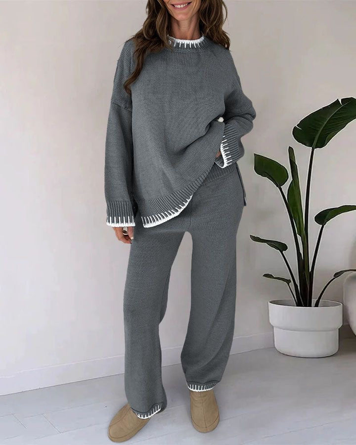 Nomi | Comfy Set für Damen mit Rundhalsausschnitt und langen Ärmeln