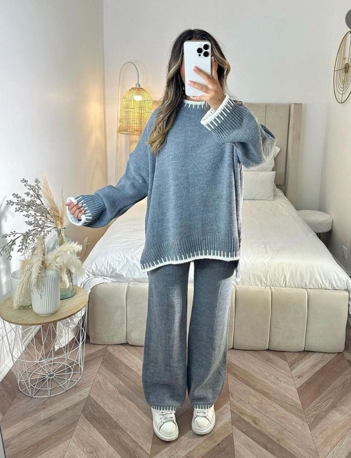 Nomi | Comfy Set für Damen mit Rundhalsausschnitt und langen Ärmeln