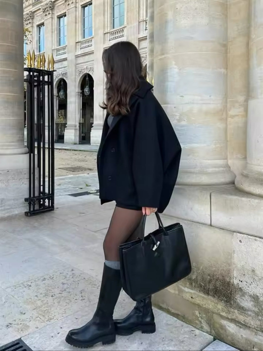 Lovie | Übergroßer Mantel für Damen mit langen Ärmeln